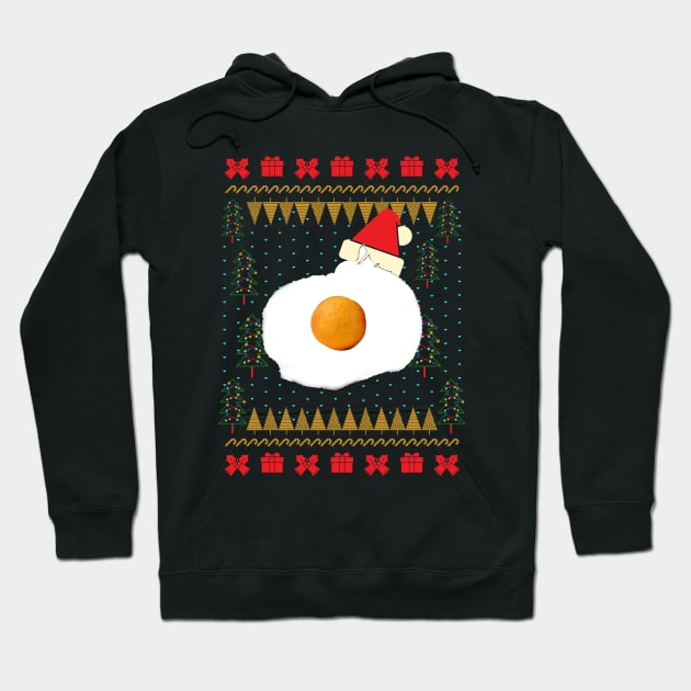 Egg Cat Meme Ugly Christmas Sweater Hoodie by okpinsArtDesign